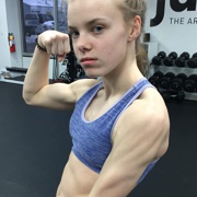 Teen muscle girl Athlete Sydney